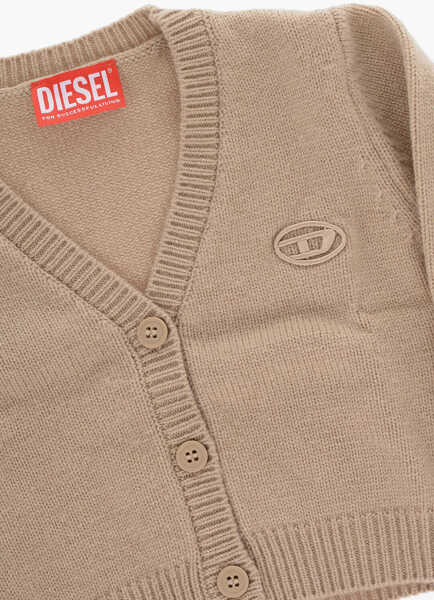 Cardigane Diesel Wool Blend Kudia Cardigan With V-Neck Beige Baieti (BM 15503260) 2