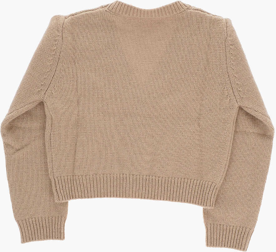 Cardigane Diesel Wool Blend Kudia Cardigan With V-Neck Beige Baieti (BM 15503260) 3