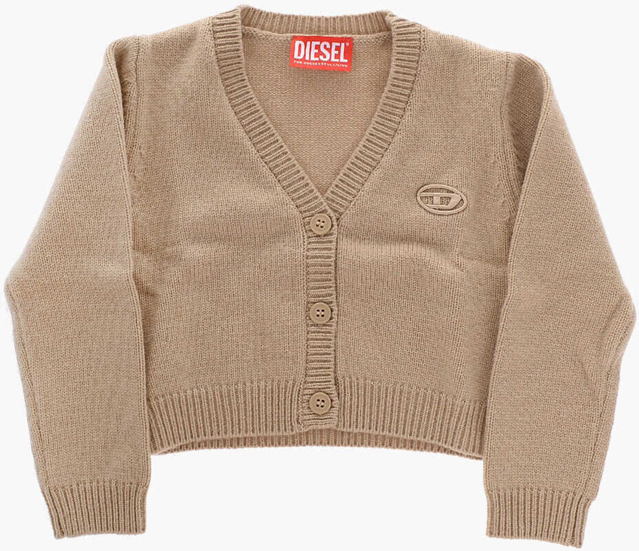 Cardigane Diesel Wool Blend Kudia Cardigan With V-Neck Beige Baieti (BM 15503260) 1
