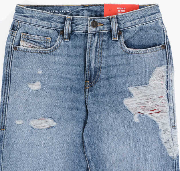 Blugi drepti Diesel Straight Leg Regular Fit 2020 D-Viker-J Jeans Blue Baieti (BM 15503344) 2