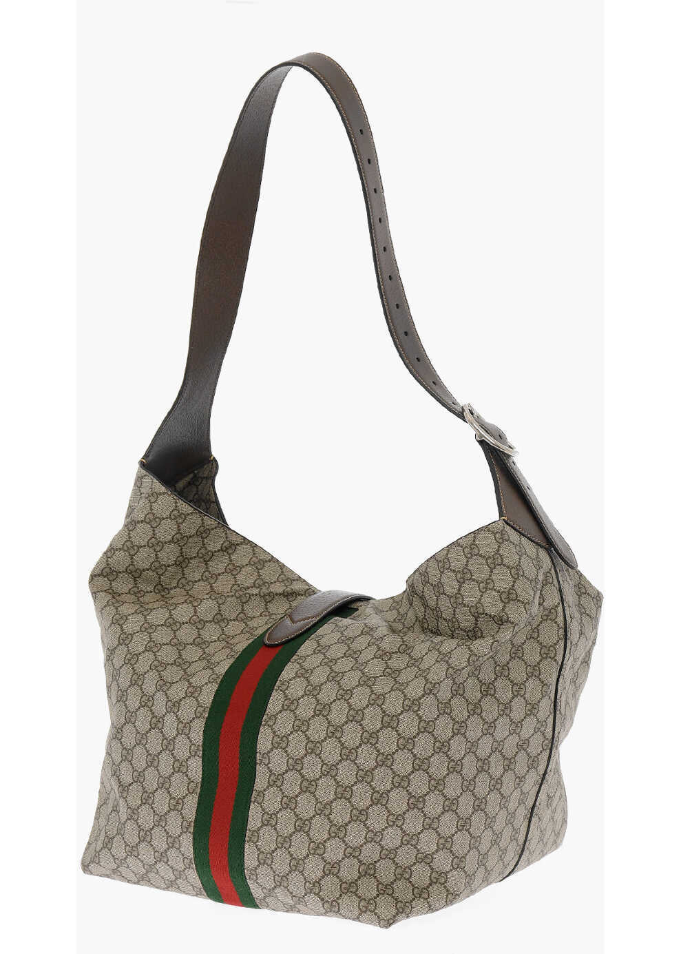 Genti de mana Gucci Gg Supreme Fabric Jackie Shoulder Bag With Leather Trims Beige Barbati (BM 15503377) 2