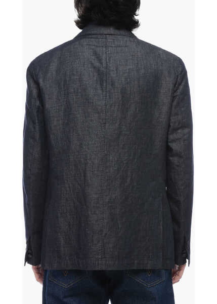 Sacouri CORNELIANI Denim Unlined Loredana Blazer Blue Barbati (BM 15503422) 2