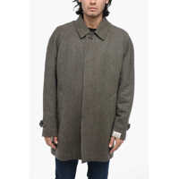 Paltoane Hidden Closure Wool Coat With Removable Padding Barbati