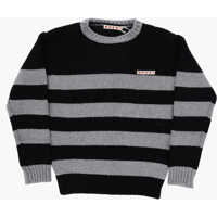 Pulovere Marni Striped Two-Tone Crew-Neck Sweater