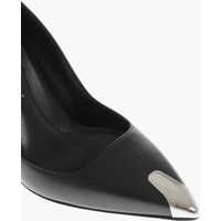 Pantofi stiletto Dama - Pantofi stiletto Alexander McQueen Leather Hardware Pumps With Metal Toe 10Cm Black Femei (BM 15503683) - B-mall.ro