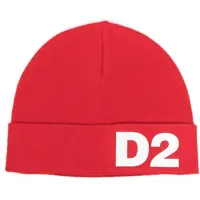 Caciuli Solid Color Beanie With Contrasting Logo Baieti