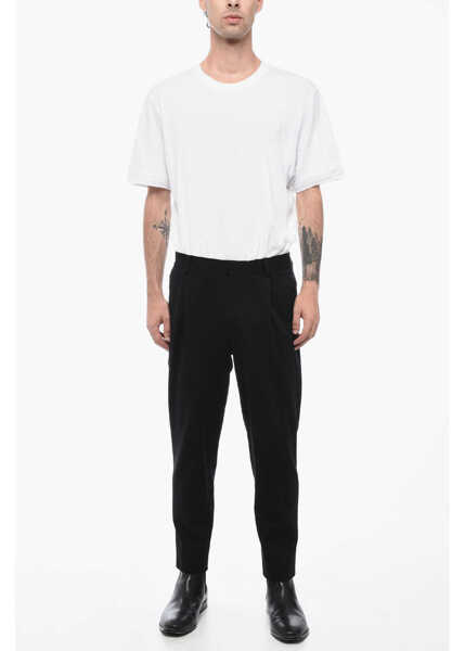 Pantaloni casual CORNELIANI Cc Collection Single-Pleated Jersey Pants Black Barbati (BM 15503848) 4
