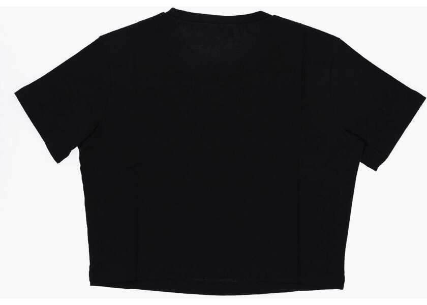 Tricouri DSQUARED2 Crew-Neck T-Shirt With Embossed Logo Black Baieti (BM 15503974) 3