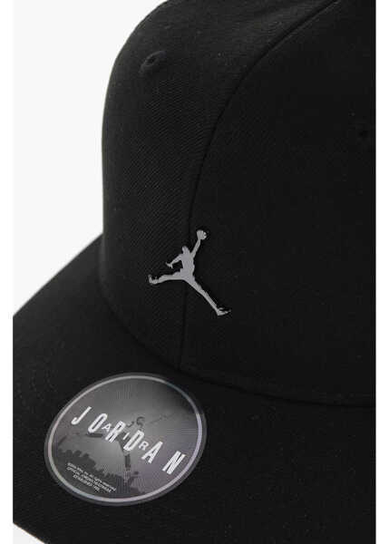 Caciuli Nike Air Jordan Perforated Solid Color Cap With Metal Logo Black Baieti (BM 15504391) 3