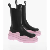 Botine Contrasting Sole Tire Chelsea Booties Femei