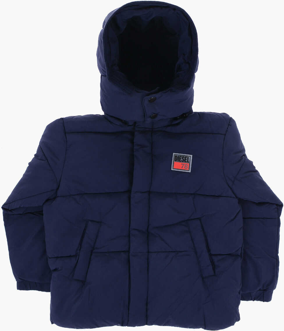 Jachete Diesel Padded Jpil Jacket With Removable Hood Blue Baieti (BM 15504643) 1