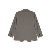 Sacouri Alysi Wool Blend Single-Breasted Blazer Jacket Femei