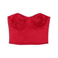 Topuri Marc Jacobs Rose Satin Corset Femei