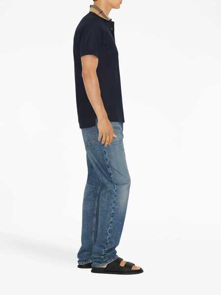 Tricouri Polo Burberry Polo Shirt SMOKED NAVY Barbati (BM 15516106) 3