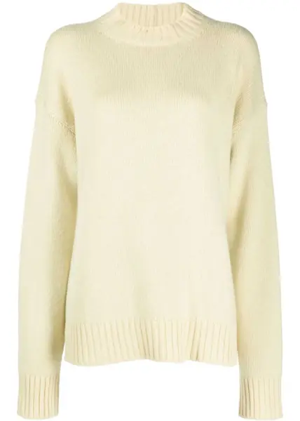 Pulovere casual Jil Sander Crew Neck Cashmere Blend Pullover Yellow Femei (BM 15519151) 1