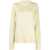 Jil Sander Crew Neck Cashmere Blend Pullover Yellow