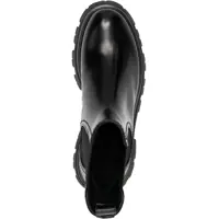 Botine Dama - Botine Alexander McQueen Brushed Leather Chealsea Boots With Tank Soles Black Femei (BM 15519430) - B-mall.ro