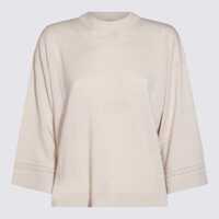 Pulovere Fabiana Filippi Beige Wool Knitwear Femei