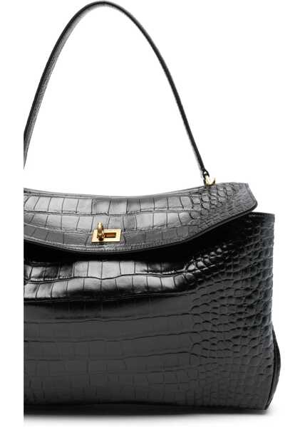 Genti de mana Balenciaga Rodeo Medium Handbag BLACK Femei (BM 15528727) 4