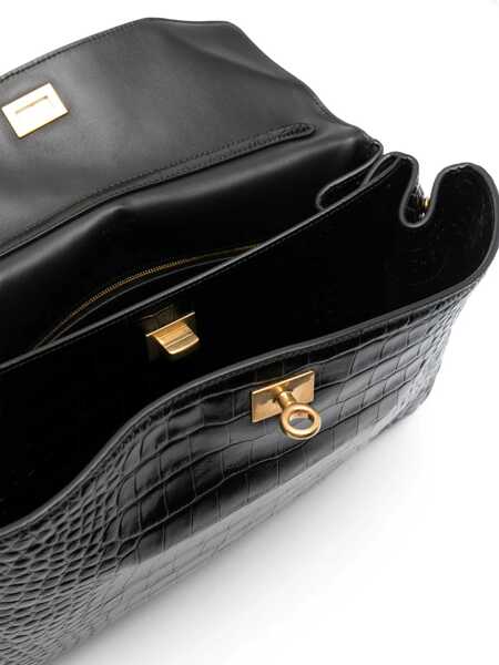 Genti de mana Balenciaga Rodeo Medium Handbag BLACK Femei (BM 15528727) 5