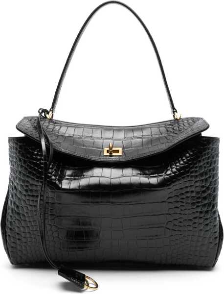 Genti de mana Balenciaga Rodeo Medium Handbag BLACK Femei (BM 15528727) 1