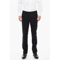 Pantaloni eleganti Virgin Wool Leader Trousers With Slim Fit Barbati