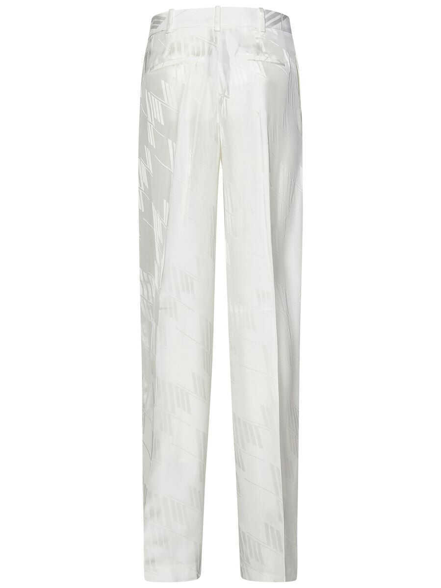 Pantaloni casual THE ATTICO The Attico Logo Trousers WHITE Femei (BM 15565514) 2