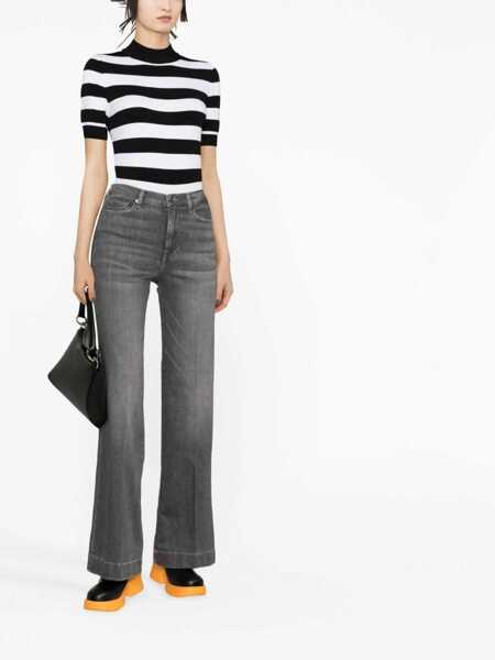 Blugi evazati 7 For All Mankind MODERN DOJO Soho Grey Gray Femei (BM 15572855) 2