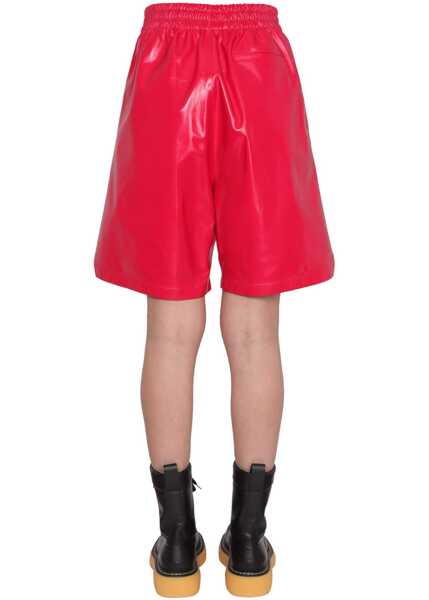 Pantaloni scurti Bottega Veneta Leather Shorts RED Femei (BM 15573815) 4