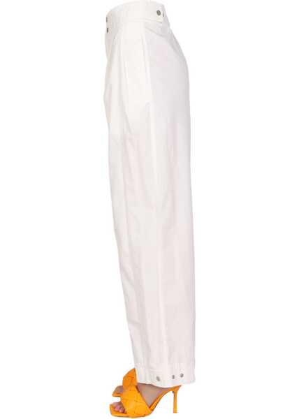 Pantaloni casual Bottega Veneta Wide Leg Pants WHITE Femei (BM 15573827) 3