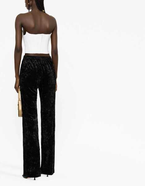 Pantaloni casual Saint Laurent Wide Leg Pants BLACK Femei (BM 15575690) 4
