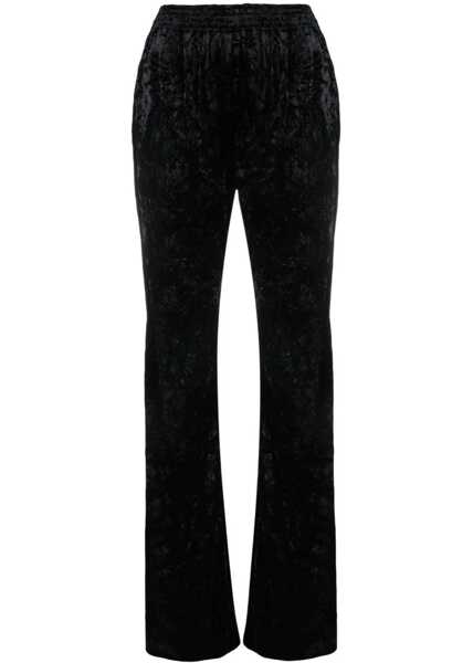 Pantaloni casual Saint Laurent Wide Leg Pants BLACK Femei (BM 15575690) 1