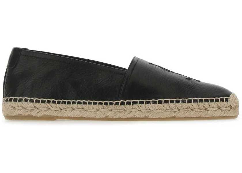 Espadrile Saint Laurent Monogram Espadrille BLACK Barbati (BM 15575966) 1