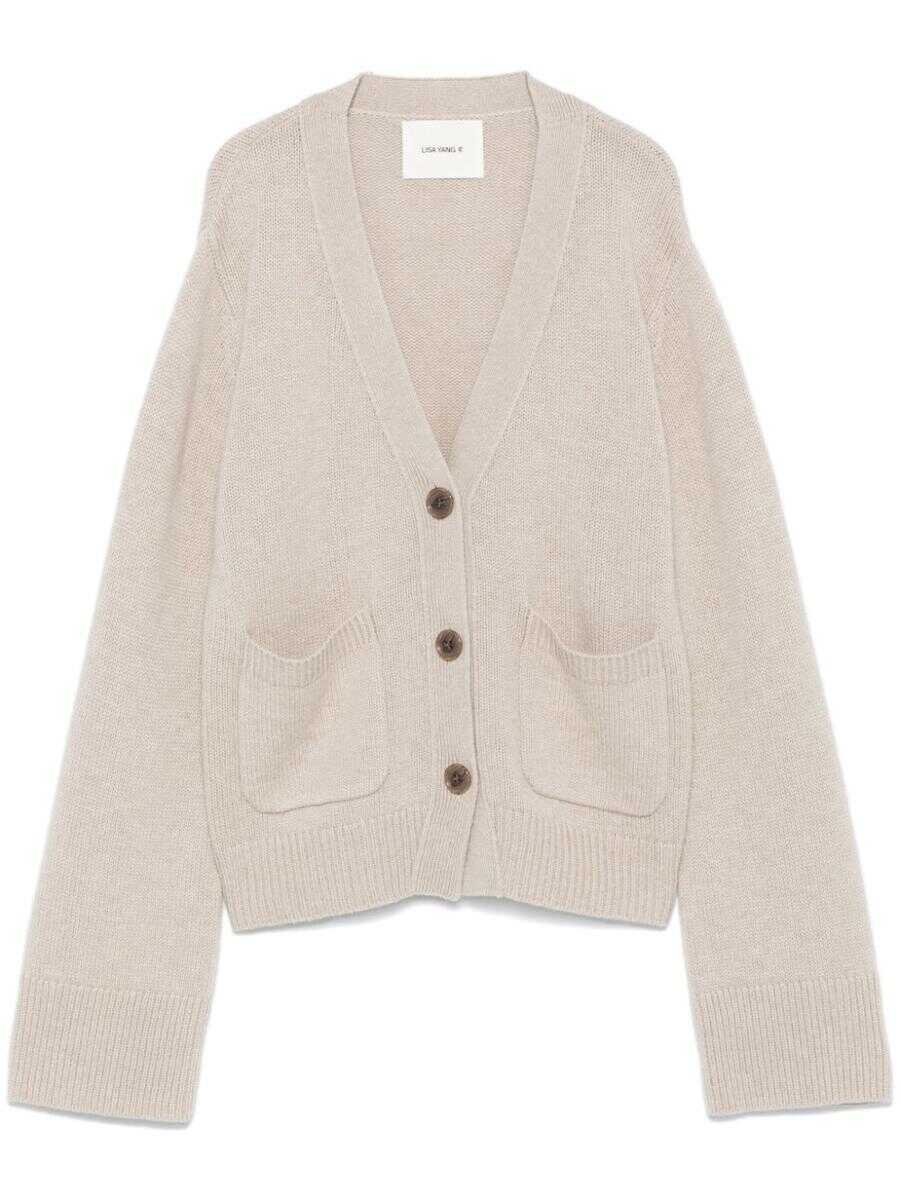 Cardigane Lisa Yang Lisa Yang Danni Cashmere Cardigan Beige Femei (BM 15577259) 1