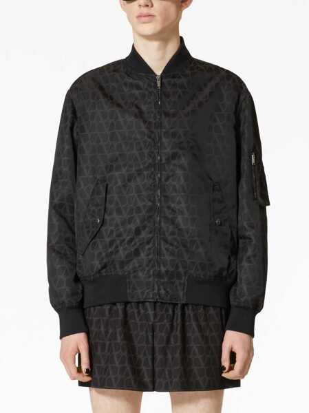 Bomber jacket Valentino Garavani Valentino Garavani Nylon Bomber Jacket Black Barbati (BM 15578378) 3