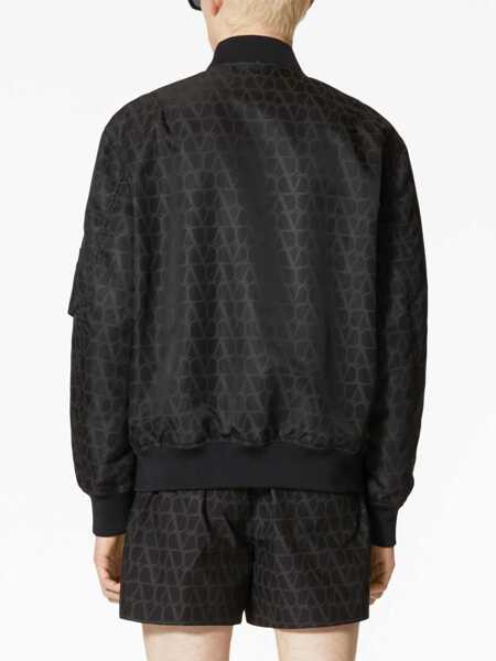 Bomber jacket Valentino Garavani Valentino Garavani Nylon Bomber Jacket Black Barbati (BM 15578378) 4