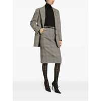 Sacouri Dolce & Gabbana Dama - Sacouri Dolce & Gabbana Grey Single-Breasted Jacket With Peak Revers In Wool And Cashmere Woman GREY Femei (BM 15581633) - B-mall.ro