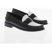 Mocasini Two-Tone Irina Brushed Leather Loafers Femei