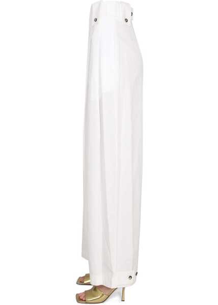 Pantaloni casual Bottega Veneta Wide Leg Pants IVORY Femei (BM 15587339) 3