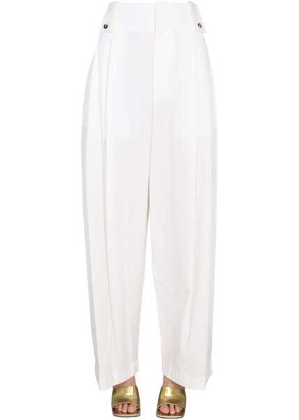 Pantaloni casual Bottega Veneta Wide Leg Pants IVORY Femei (BM 15587339) 1