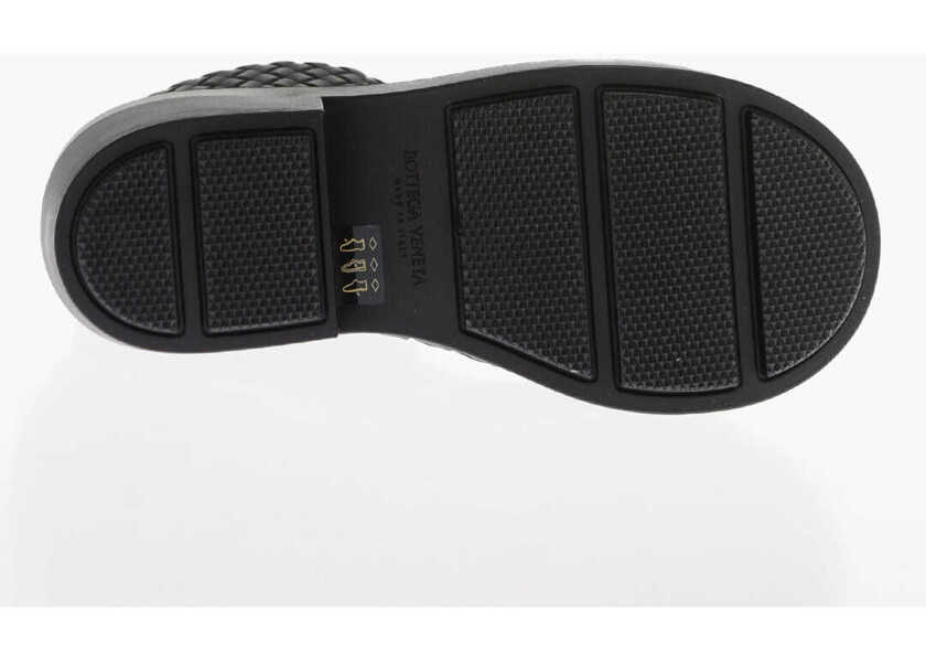 Botine Bottega Veneta Woven Rubber Fireman Pull-On Booties Black Femei (BM 15587354) 4