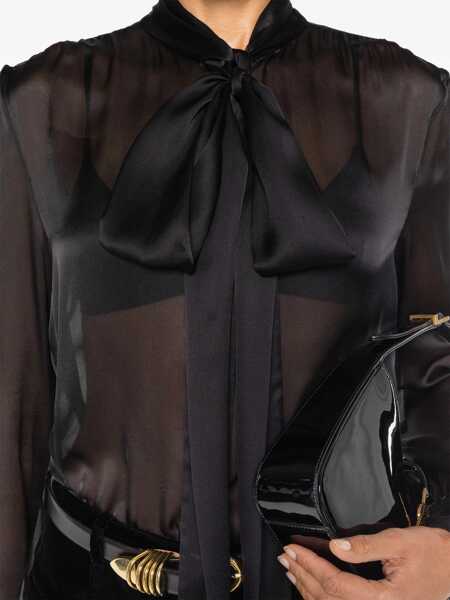 Camasi Saint Laurent Saint Laurent Shirts Black Femei (BM 15591266) 5