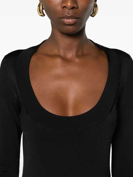 Rochii Saint Laurent Saint Laurent Knitted Mini Dress Black Femei (BM 15591575) 5