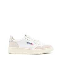 Sneakers AUTRY Autry Sneakers Medalist Low In Leather And Suede White And Silver