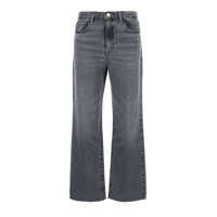 Blugi Grey Straight Five Pocket Jeans In Denim Woman Femei