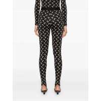 Imbracaminte MARINE SERRE Dama - Pantaloni casual MARINE SERRE Marine Serre Moon Printed Leggings Black Femei (BM 15600560) - B-mall.ro