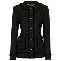 Geci Dolce & Gabbana Tweed Single-Breasted Jacket Femei