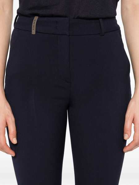 Pantaloni Peserico WOMAN TROUSERS Blue Femei (BM 15613679) 5