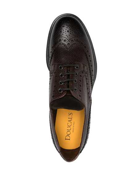 Pantofi Doucals DERBY GM BROWNBLACK SOLE Brown Barbati (BM 15613901) 4