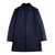 Fay LODEN COAT WITH HOOK Blue
